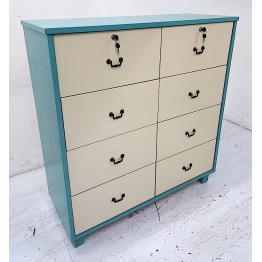 Refurbished Wooden Chest of 8 Drawers 